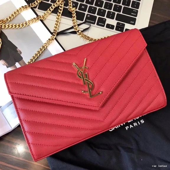 Repzbay REP MATELASSÉ WALLET CHAIN YSL CASSANDRE 0809